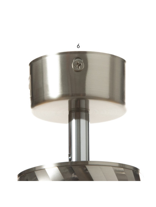 Спот «Алисер» GU10 серебро 7.5×7.5×20 см