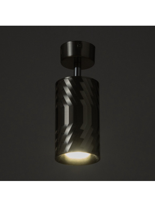 Спот «Алисер» GU10 серебро 7.5×7.5×20 см