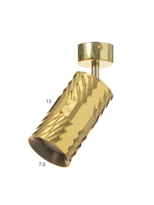 Спот «Алисер» GU10 золото 7.5×7.5×20 см