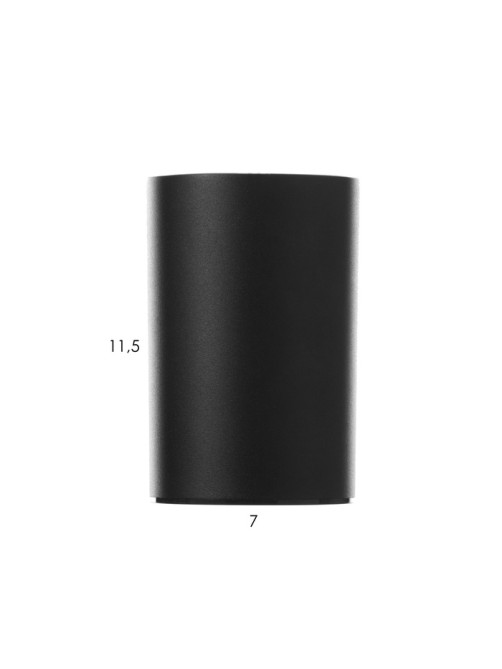 Светильник «Лумина» GU10 черный 7.5×7.5×11.5 см