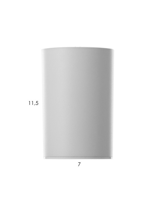 Светильник «Лумина» GU10 белый 7.5×7.5×11.5 см