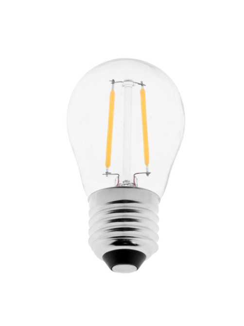 Лампа светодиодная Luazon Lighting, G45, E27, 2 Вт, 3000К, прозрачная