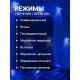 Гирлянда «Сеть» 2×2 м, IP20, тёмная нить, 224 LED, 8 режимов, 220 В, свечение синее