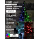 Умная гирлянда «Нить» 5 м, роса, IP20, серебристая нить, 50 LED, управление с приложения, свечение RGB, USB