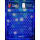 Гирлянда «Сеть» 1.6×1.6 м, IP20, прозрачная нить, 144 LED, 8 режимов, 220 В, свечение синее