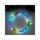Гирлянда «Нить» 10 м, роса, IP20, серебристая нить, 100 LED, свечение мульти (RGB), переливы, 12 В