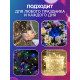 Гирлянда «Мишура» 5 м, роса, IP20, серебристая нить, 200 LED, свечение мульти, 12 В