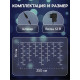Гирлянда «Бахрома» 2.5×0.7 м, роса с насадками «Шарики», IP20, серебристая нить, 150 LED, свечение белое, 12 В