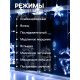 Гирлянда «Бахрома» 2.4×0.9 м с насадками «Олень», IP20, прозрачная нить, 138 LED, свечение белое, 8 режимов, 220 В