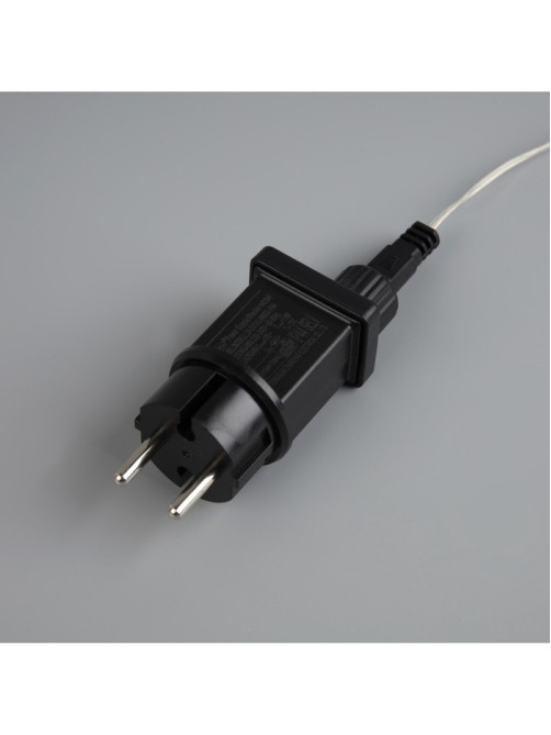 Гирлянда «Нить» 50 м, роса, IP44, зелёная нить, 500 LED, свечение мульти, 8 режимов, 31 В