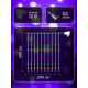 Гирлянда «Занавес» 2×2 м, роса, IP20, серебристая нить, 300 LED, свечение мульти, 12 В