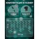 Гирлянда «Бахрома» 2.5×0.7 м, роса с насадками «Шарики», IP20, серебристая нить, 150 LED, свечение мульти, 12 В