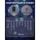 Гирлянда «Бахрома» 3×0.5 м, IP20, тёмная нить, 80 LED, свечение белое, 8 режимов, 220 В