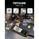 Умная гирлянда «Нить» 6 м с насадками «Лампочки», IP20, тёмная нить, 20 LED, свечение RGB, USB