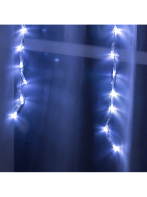 Гирлянда «Водопад» 2×1.5 м, IP20, прозрачная нить, 400 LED, свечение белое, 8 режимов, 220 В