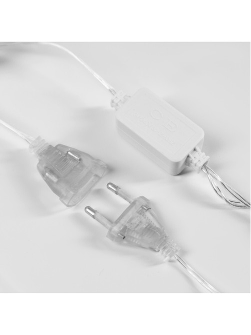 Гирлянда «Нить» 2.5 м с насадками «Подарки», IP20, прозрачная нить, 10 LED, свечение белое, 220 В