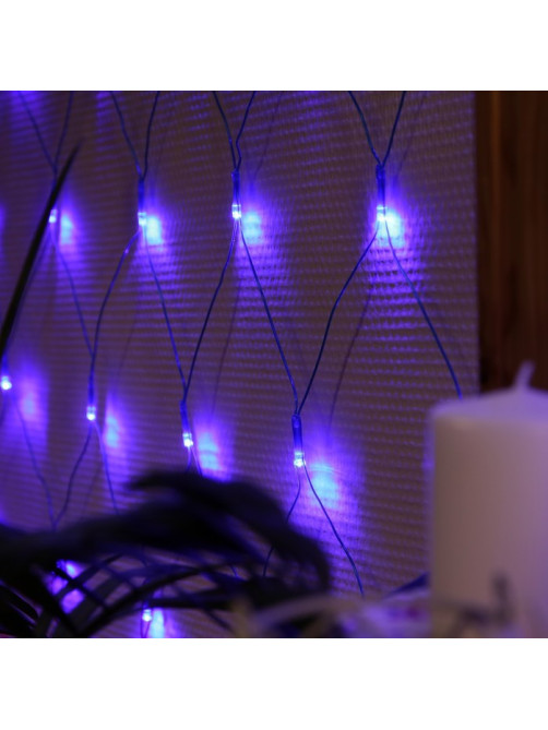 Гирлянда «Сеть» 1.6×1.6 м, IP20, прозрачная нить, 144 LED, свечение «Флаг России», 220 В