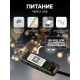 Умная гирлянда «Нить» 6 м с насадками «Шарики», IP20, тёмная нить, 20 LED, свечение RGB, USB