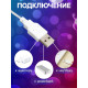 Гирлянда «Нить» 3 м с насадками «Ёжики», IP20, прозрачная нить, 20 LED, свечение мульти (RG/RB), мигание, USB