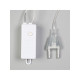 Гирлянда «Нить» 3 м с насадками «Лампочки кристалл», IP20, прозрачная нить, 80 LED, свечение мульти, 8 режимов, 220 В