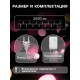 Гирлянда «Нить» 20 м, IP20, прозрачная нить, 200 LED, 8 режимов, 220 В, свечение белое