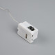 Набор гирлянд «Нить» 1 м роса, IP20, серебристая нить, 10 LED, свечение тёплое белое, 3 режима, батарейки AG13×3 (в комплекте), 5 шт.