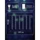 Гирлянда «Водопад» 2×1.5 м, IP20, прозрачная нить, 400 LED, свечение белое, 8 режимов, 220 В