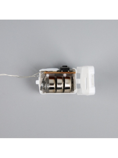 Набор гирлянд «Нить» 1 м роса, IP20, серебристая нить, 10 LED, свечение белое, 3 режима, батарейки AG13×3 (в комплекте), 5 шт.