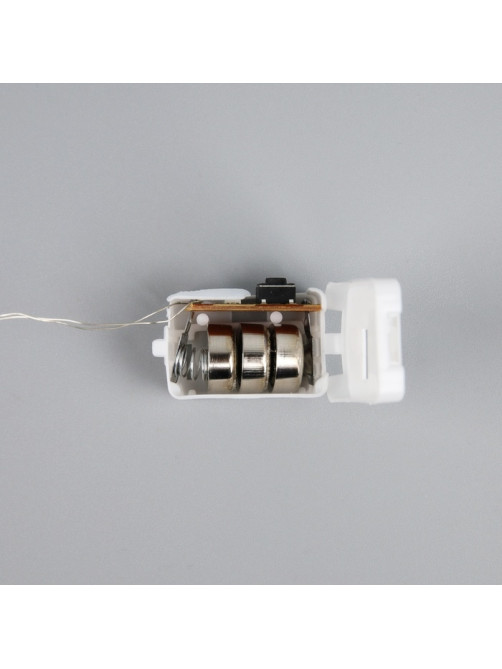 Набор гирлянд «Нить» 1 м роса, IP20, серебристая нить, 10 LED, свечение тёплое белое, 3 режима, батарейки AG13×3 (в комплекте), 5 шт.