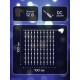 Гирлянда «Занавес» 1×1 м, роса, IP20, серебристая нить, 100 LED, свечение белое, 12 В