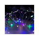 Гирлянда «Нить» 20 м, роса, IP20, серебристая нить, 200 LED, свечение мульти, 12 В