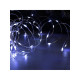 Гирлянда «Нить» 20 м, роса, IP20, серебристая нить, 200 LED, свечение белое, 12 В