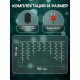 Гирлянда «Бахрома» 1.8×0.5 м, IP20, тёмная нить, 48 LED, свечение мульти, 8 режимов, 220 В