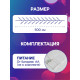 Гирлянда «Мишура» 5 м, роса, IP20, серебристая нить, 100 LED, 2 режима, от батареек АА×3, свечение мульти