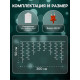 Гирлянда «Бахрома» 3×0.5 м, IP20, прозрачная нить, 80 LED, свечение мульти, 8 режимов, 220 В
