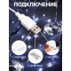 Гирлянда «Мишура» 2 м, роса, IP20, серебристая нить, 100 LED, свечение белое, USB