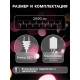 Гирлянда «Нить» 20 м, IP20, белая нить, 200 LED, свечение тёплое белое, 8 режимов, 220 В