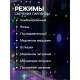 Гирлянда «Занавес» 1.6×1.6 м, роса, IP20, серебристая нить, 160 LED, свечение мульти, 8 режимов, 220 В