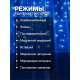 Гирлянда «Занавес» 1.5×1 м, IP20, прозрачная нить, 180 LED, свечение синее, 8 режимов, 220 В