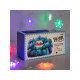 Гирлянда «Нить» 3 м с насадками «Снежинки большие», IP20, прозрачная нить, 20 LED, от батареек АА×3, свечение мульти