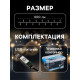 Умная гирлянда «Нить» 6 м с насадками «Лампочки с шишками», IP20, тёмная нить, 20 LED, свечение RGB, USB