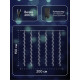 Гирлянда «Водопад» 2×1.5 м, IP44, тёмная нить, 400 LED, свечение мульти, 8 режимов, 220 В