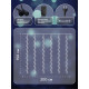 Гирлянда «Водопад» 2×1.5 м, IP44, УМС, прозрачная нить, 400 LED, свечение белое, 8 режимов, 220 В