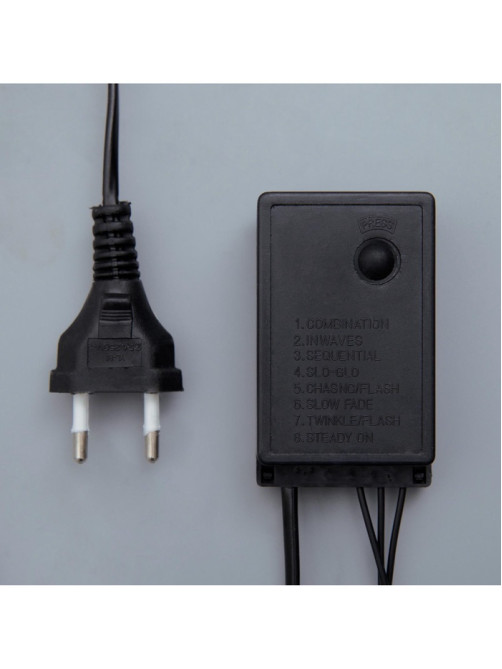 Гирлянда «Нить» 10 м, IP44, тёмная нить, 100 LED, свечение мульти, 8 режимов, 220 В