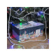 Гирлянда «Нить» 20 м, IP44, белая нить, 200 LED, свечение мульти, 8 режимов, 220 В