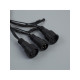 Гирлянда «Нить» 10 м, IP44, УМС, тёмная нить, 100 LED, свечение синее, 220 В