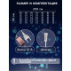 Гирлянда «Сосульки» 2.5×0.3 м, IP65, прозрачная нить, 192 LED, свечение белое с эффектом стекания, 12 В