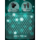 Гирлянда «Сеть» 2×1.5 м, IP44, УМС, тёмная нить, 192 LED, свечение мульти, 220 В