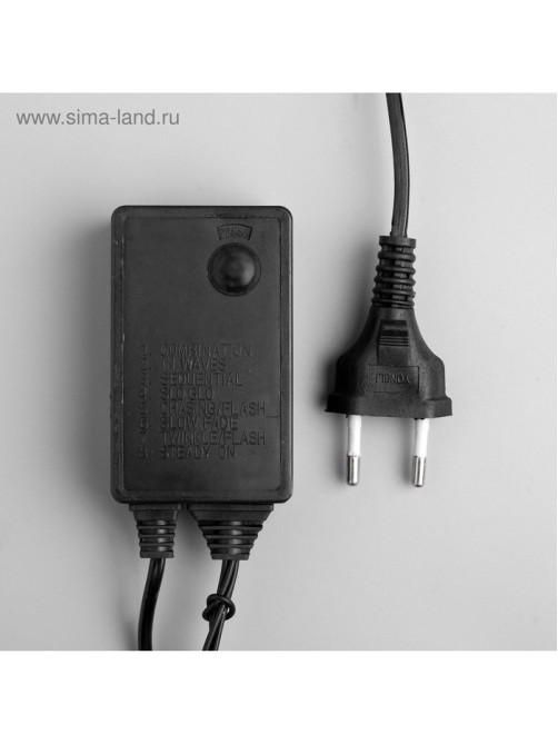 Гирлянда «Водопад» 2×1.5 м, IP44, тёмная нить, 400 LED, свечение мульти, 8 режимов, 220 В