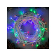 Гирлянда «Нить» 10 м, IP44, УМС, белая нить, 100 LED, свечение мульти, 220 В